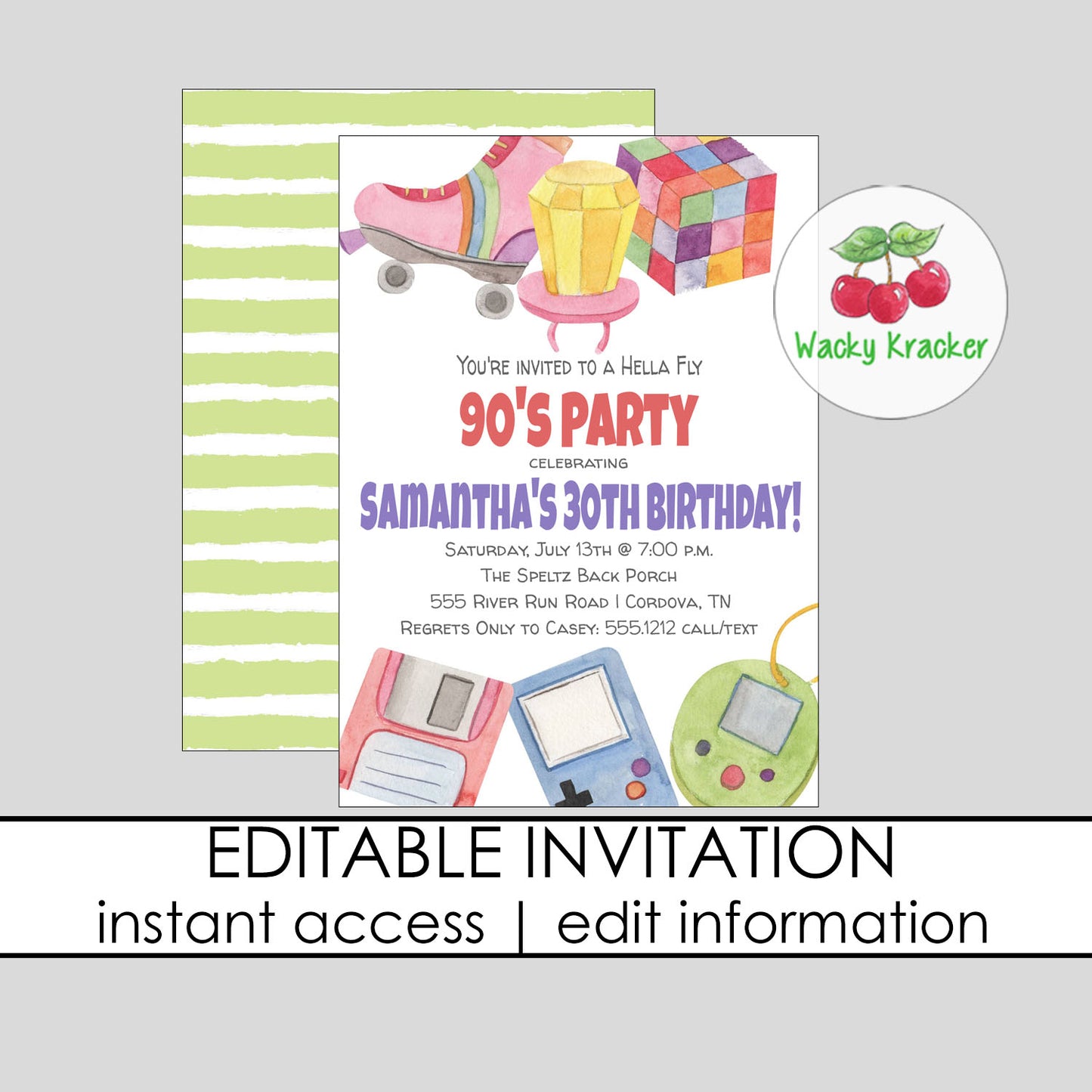90s Party Invitation