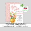 Aloha Baby Shower Invitation
