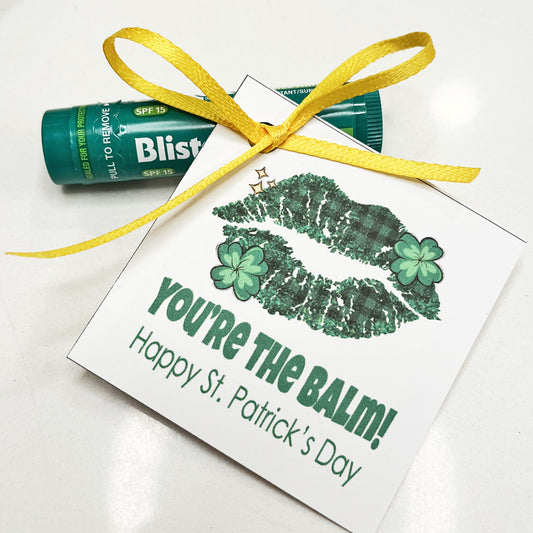 St. Patrick's Lip Balm Instant Download Tag