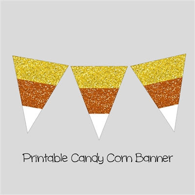 FREE Candy Corn Banner - Instant Download
