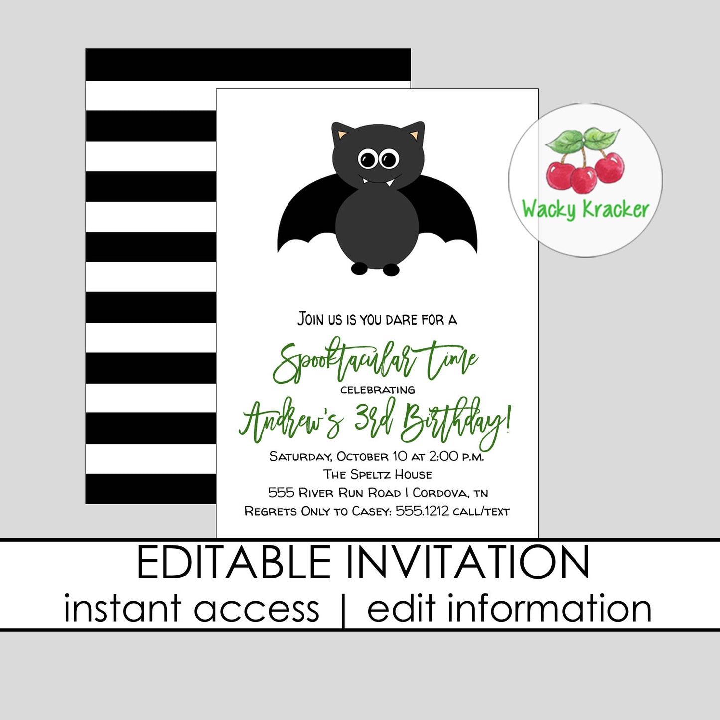 Bat Invitation