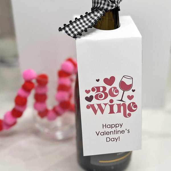 Free Valentine Wine Tag