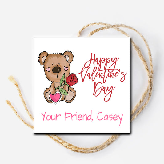Bear Valentine Gift Tag