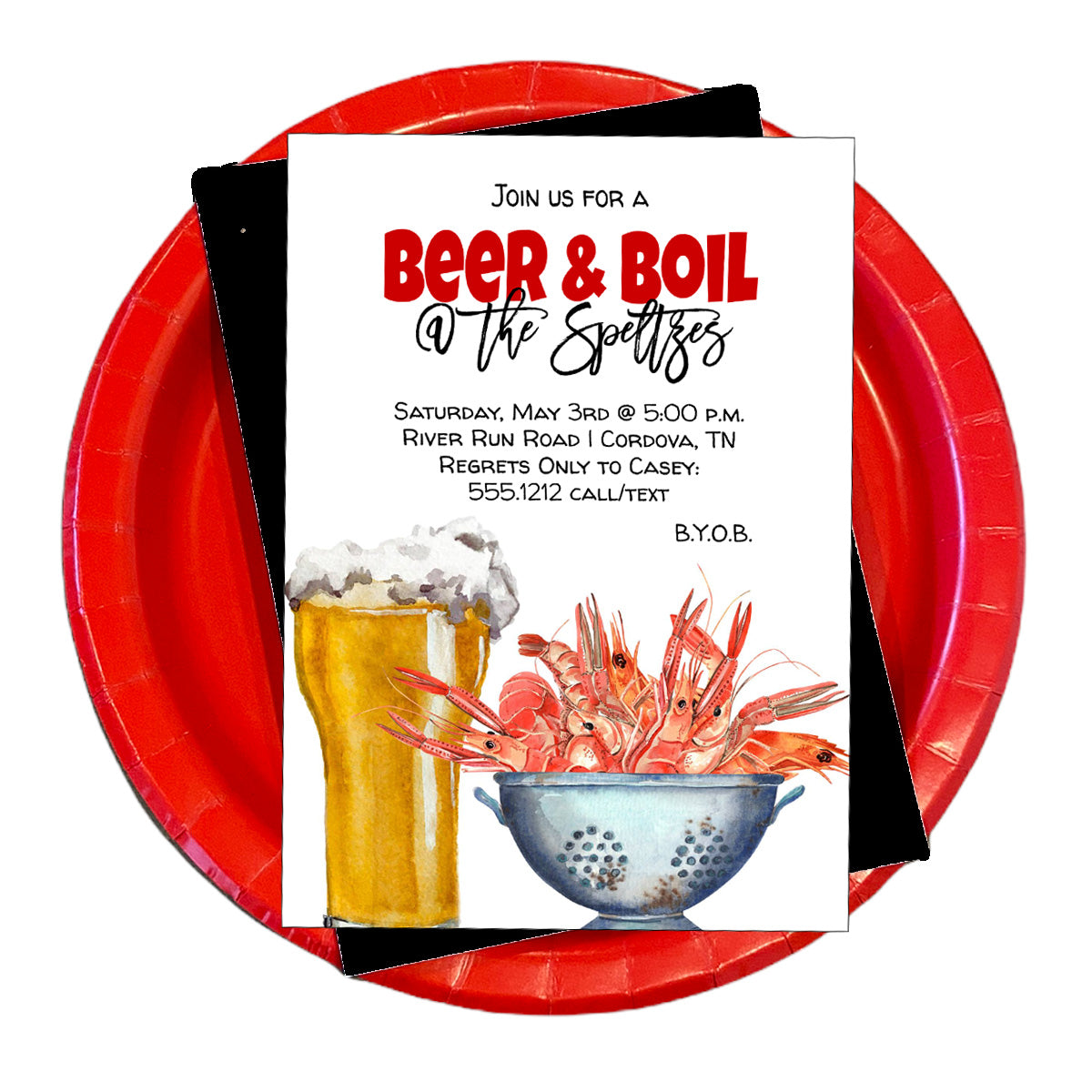 Beer and Boil Invitation