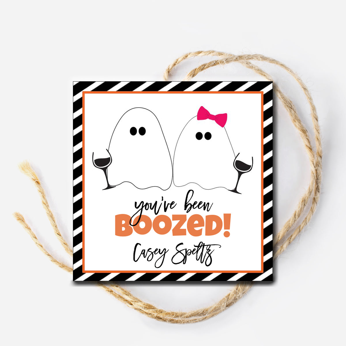 You've Been Boozed Gift Tag