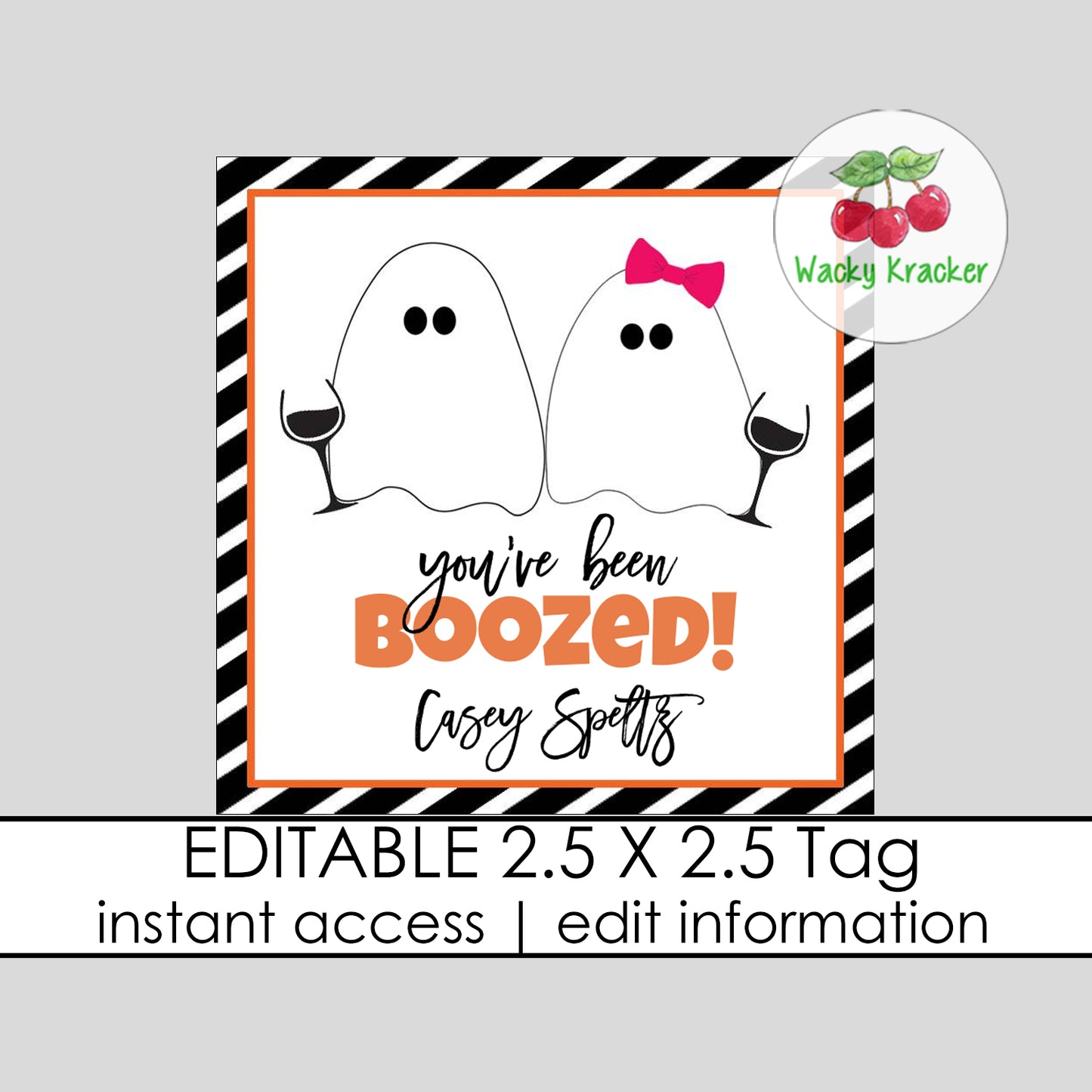 You've Been Boozed Gift Tag
