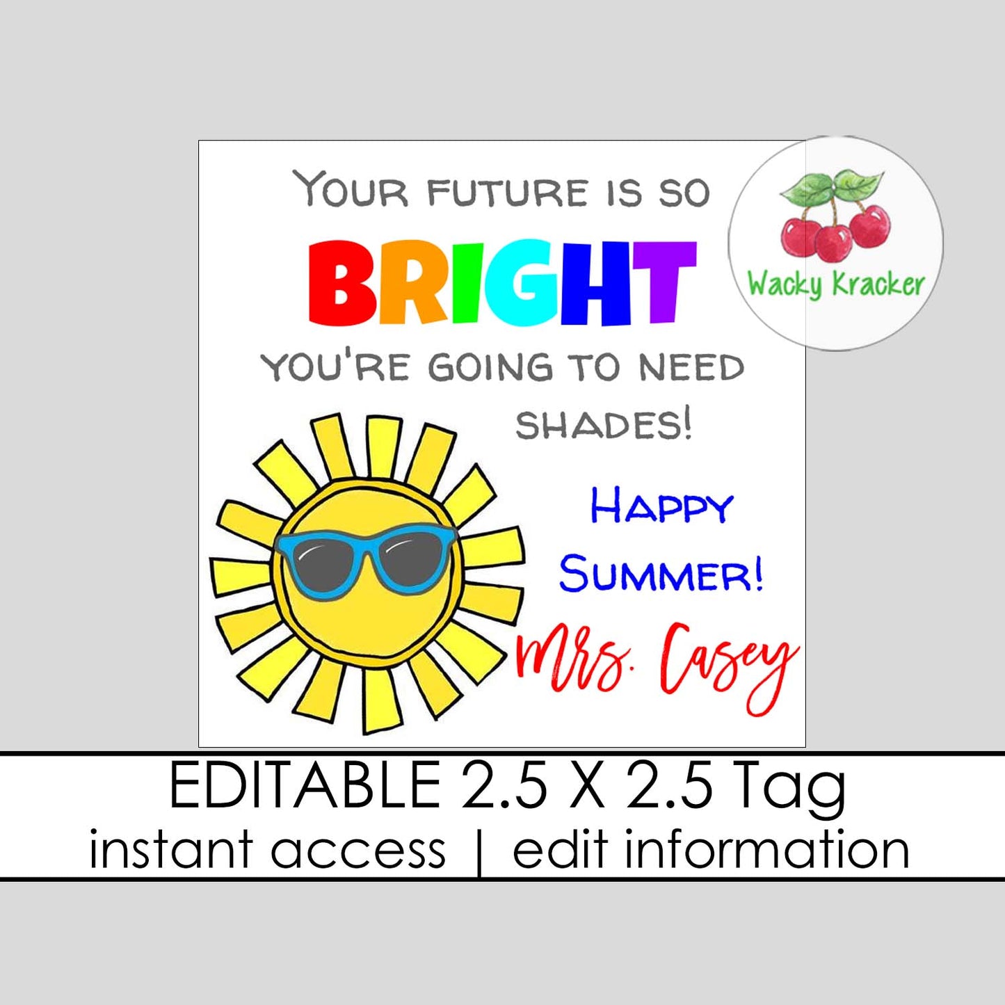 Bright Future Gift Tag