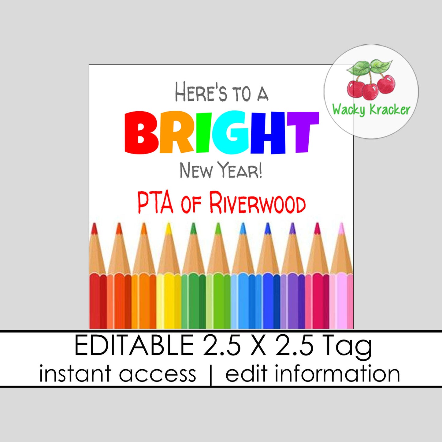 Bright Gift Tag