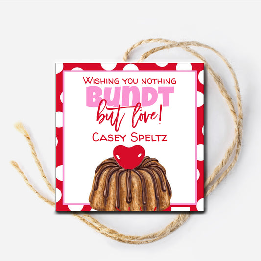 Bundt Cake Valentine Tag