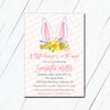 Bunny Ears Baby Shower Invitation