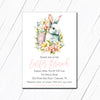 Bunny Floral Invitation