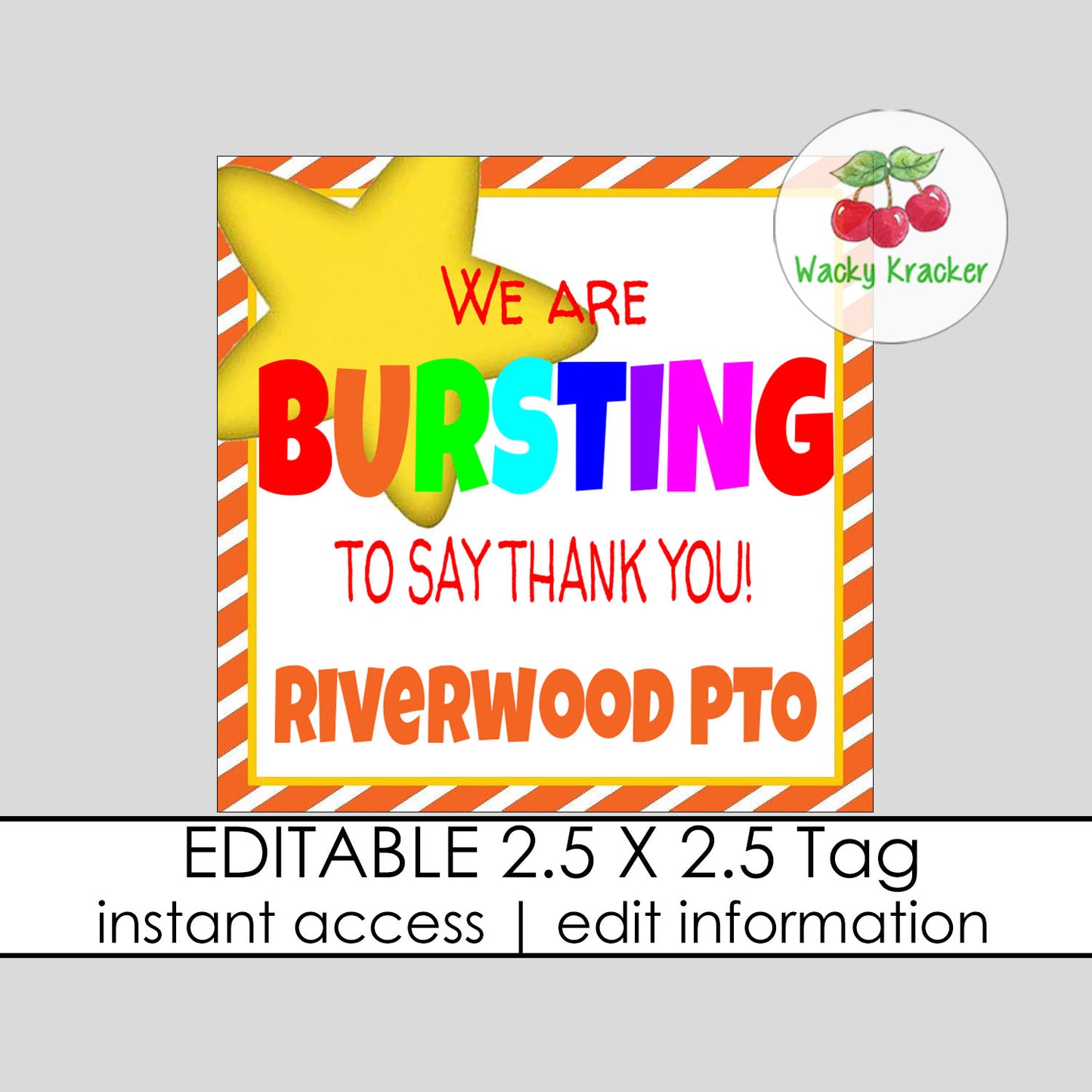 Burst Gift Tag
