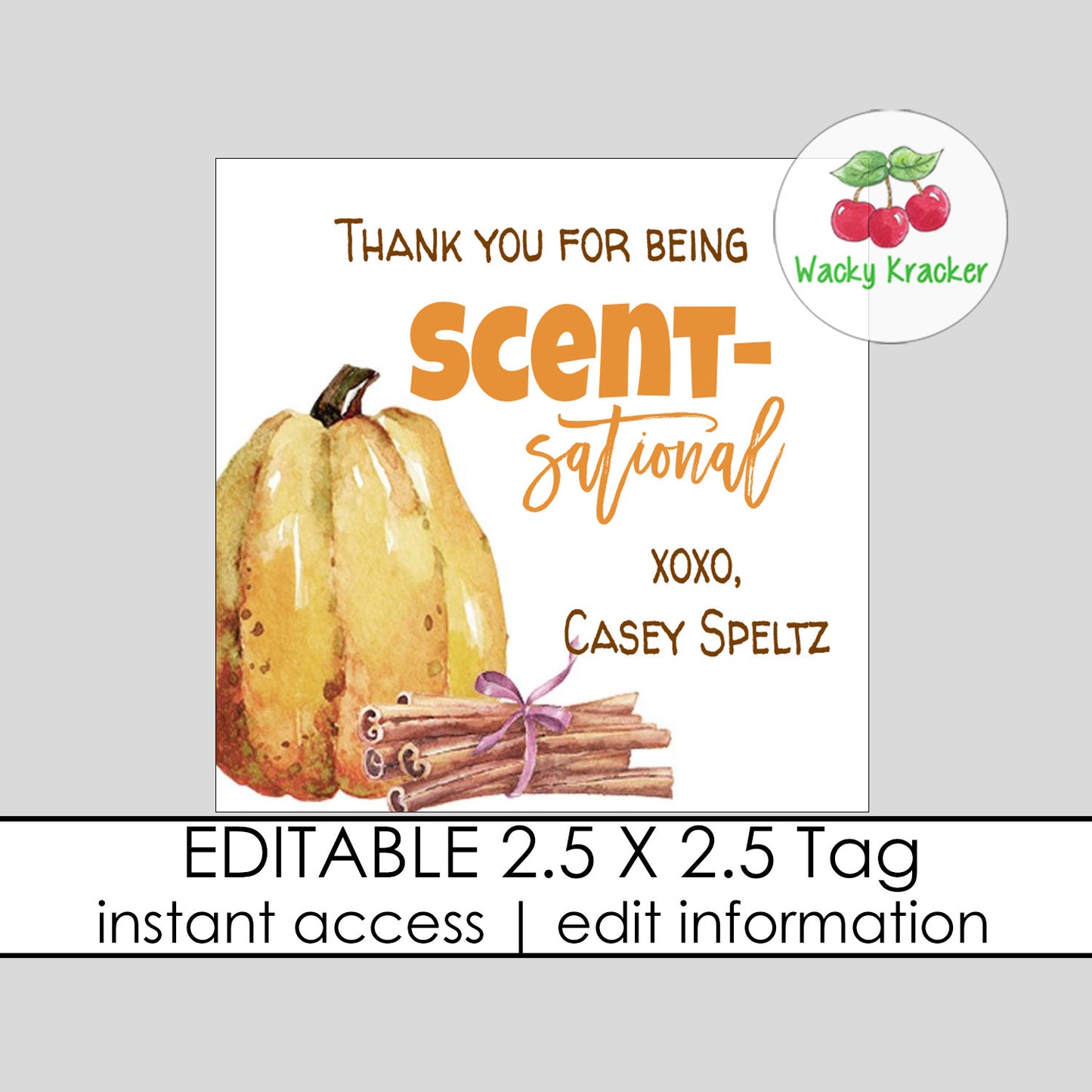 Thanksgiving Scent Gift Tag