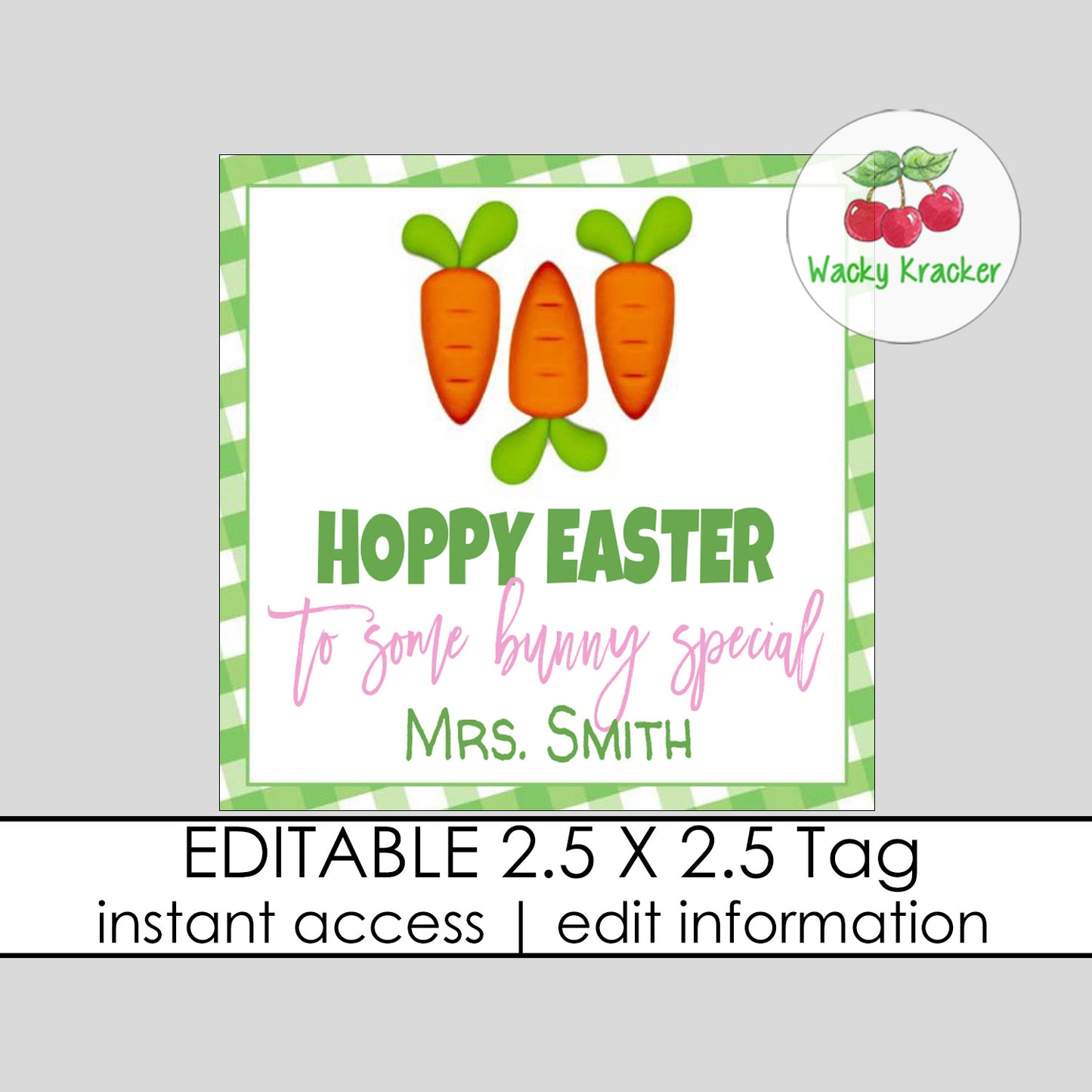 Carrot Gift Tag
