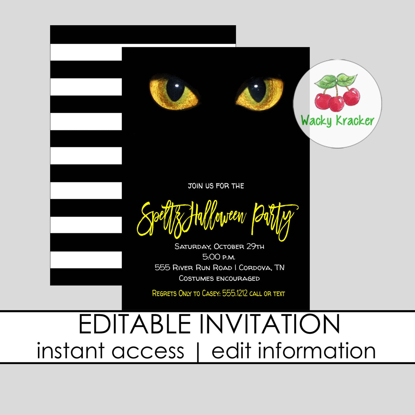 Cat Eye Invitation