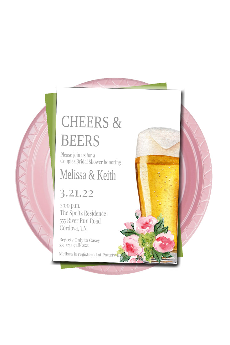 Stock the Bar Bridal Shower Invitation