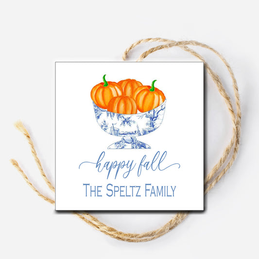 Happy Fall Chinoiserie Gift Tag