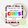 Chips Gift Tag