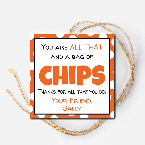 Halloween Chip Gift Tag