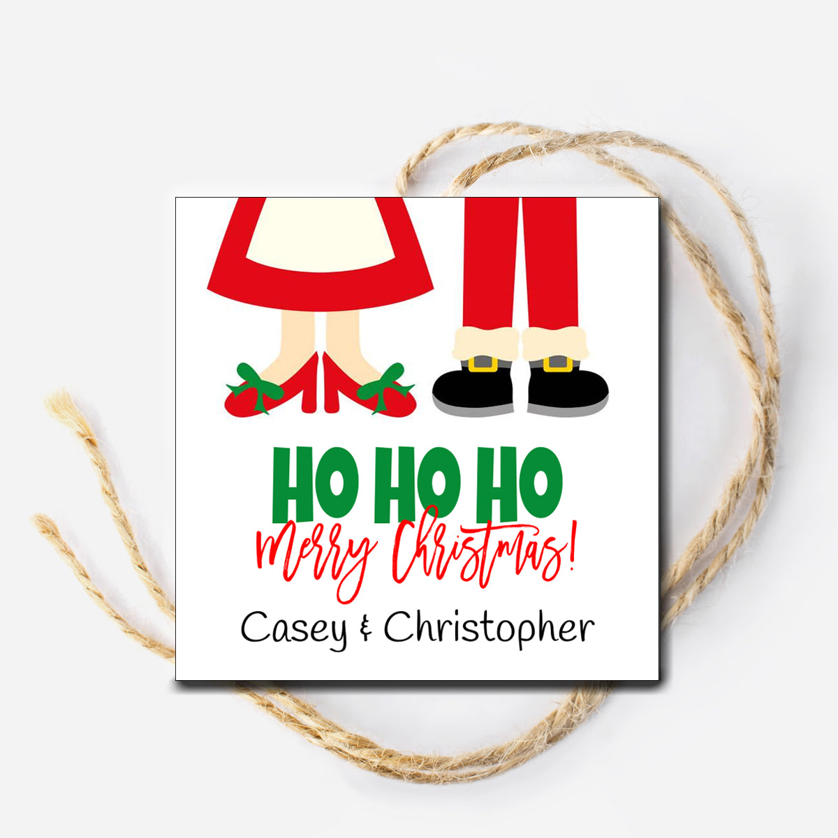 Mr. and Mrs. Claus Gift Tag