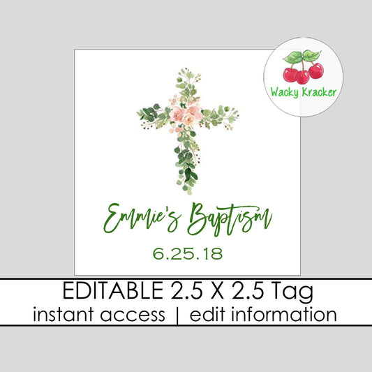 Cross Gift Tag
