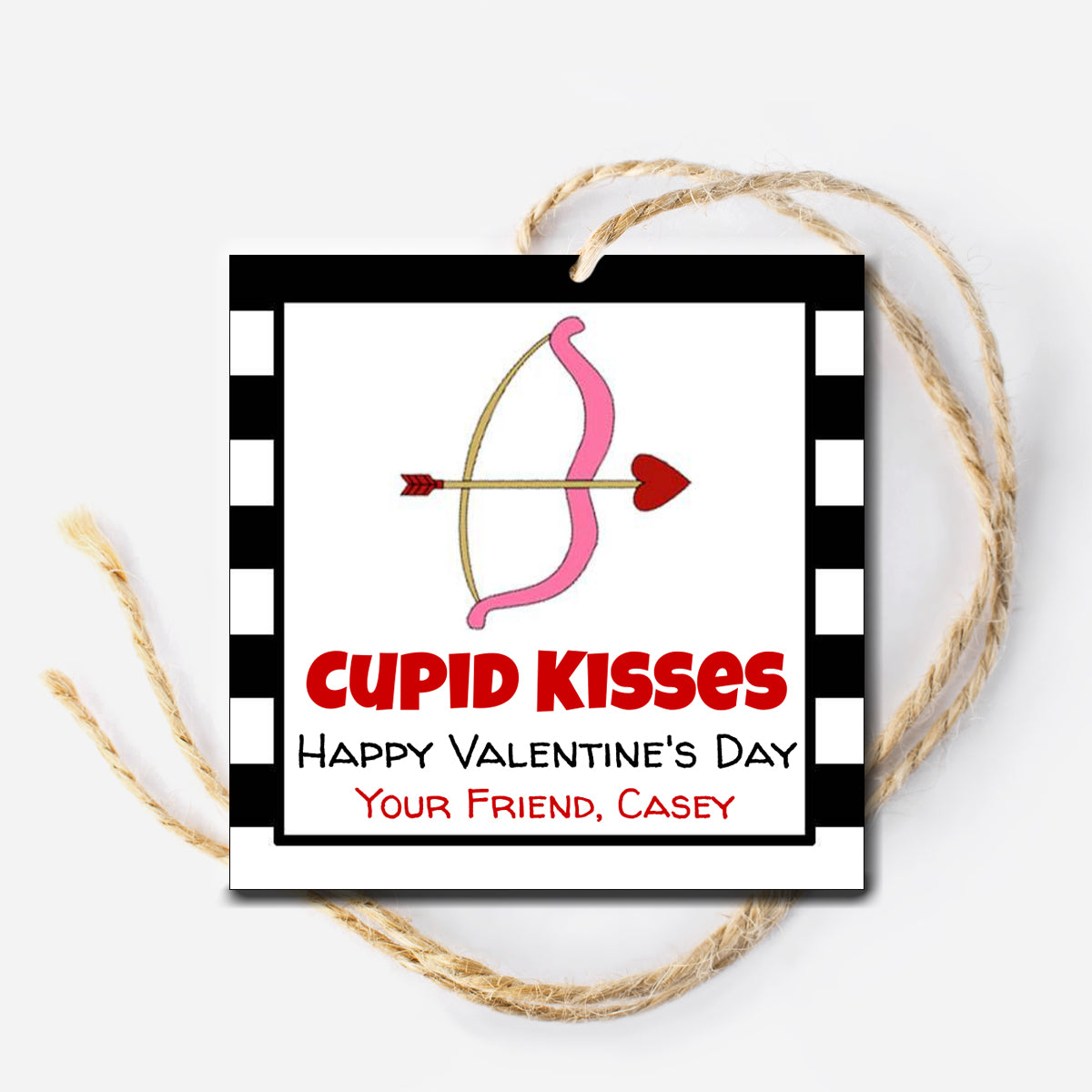 Cupid Kisses Valentine Tag