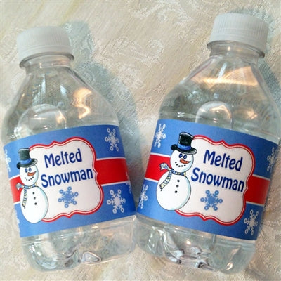 Melted Snowman Water Bottles