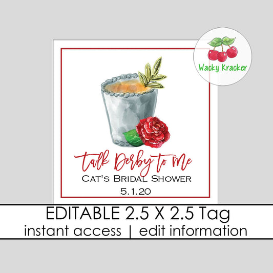 Talk Derby To Me Gift Tag