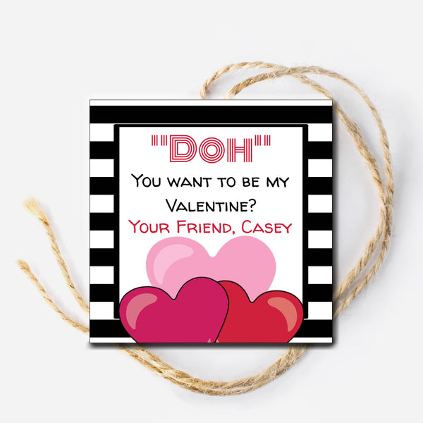 Doh Valentine Gift Tag