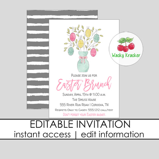 Easter Tree Invitation