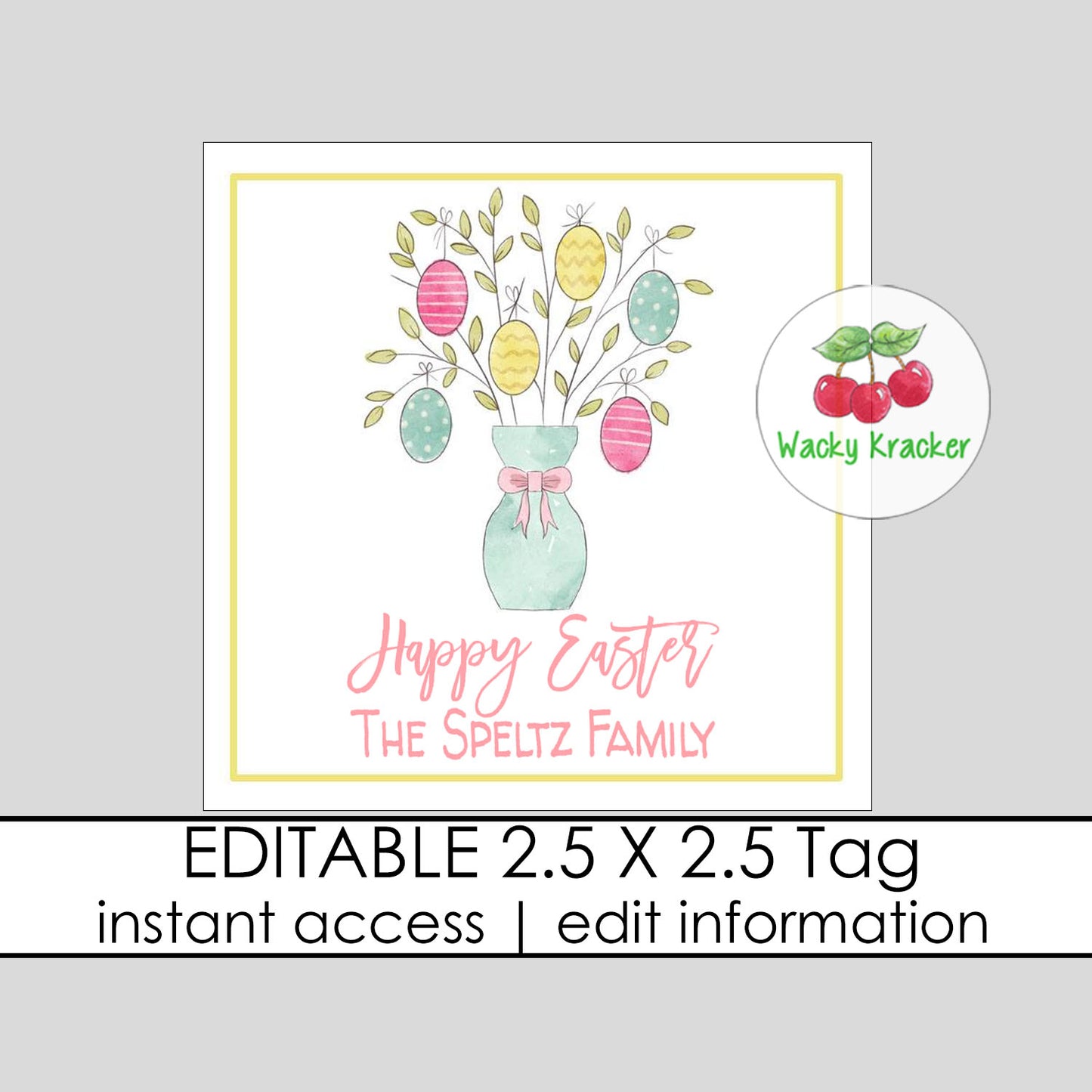 Easter Tree Gift Tag