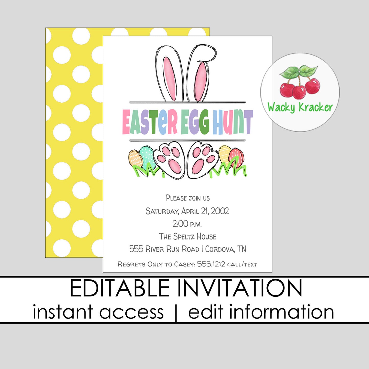 Egg Hunt Invitation