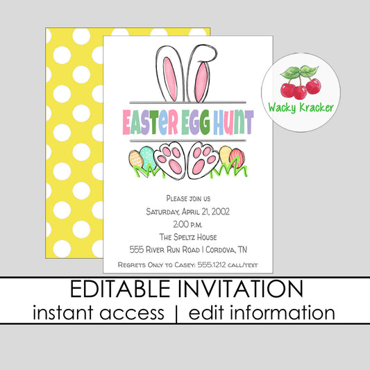 Egg Hunt Invitation