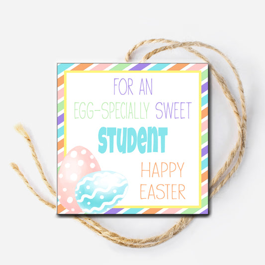 Egg Student Instant Download Tag
