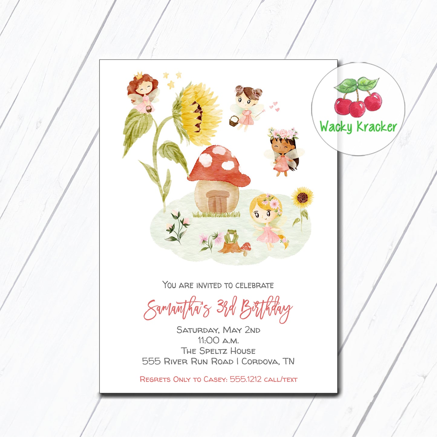 Fairy Birthday Invitation