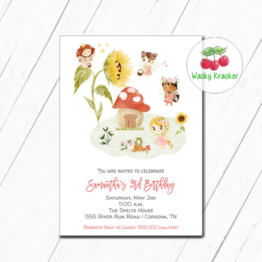 Fairy Birthday Invitation