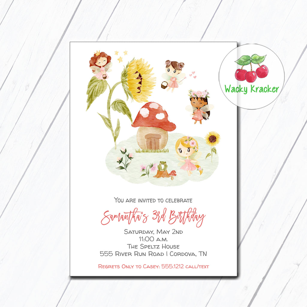 Fairy Birthday Invitation