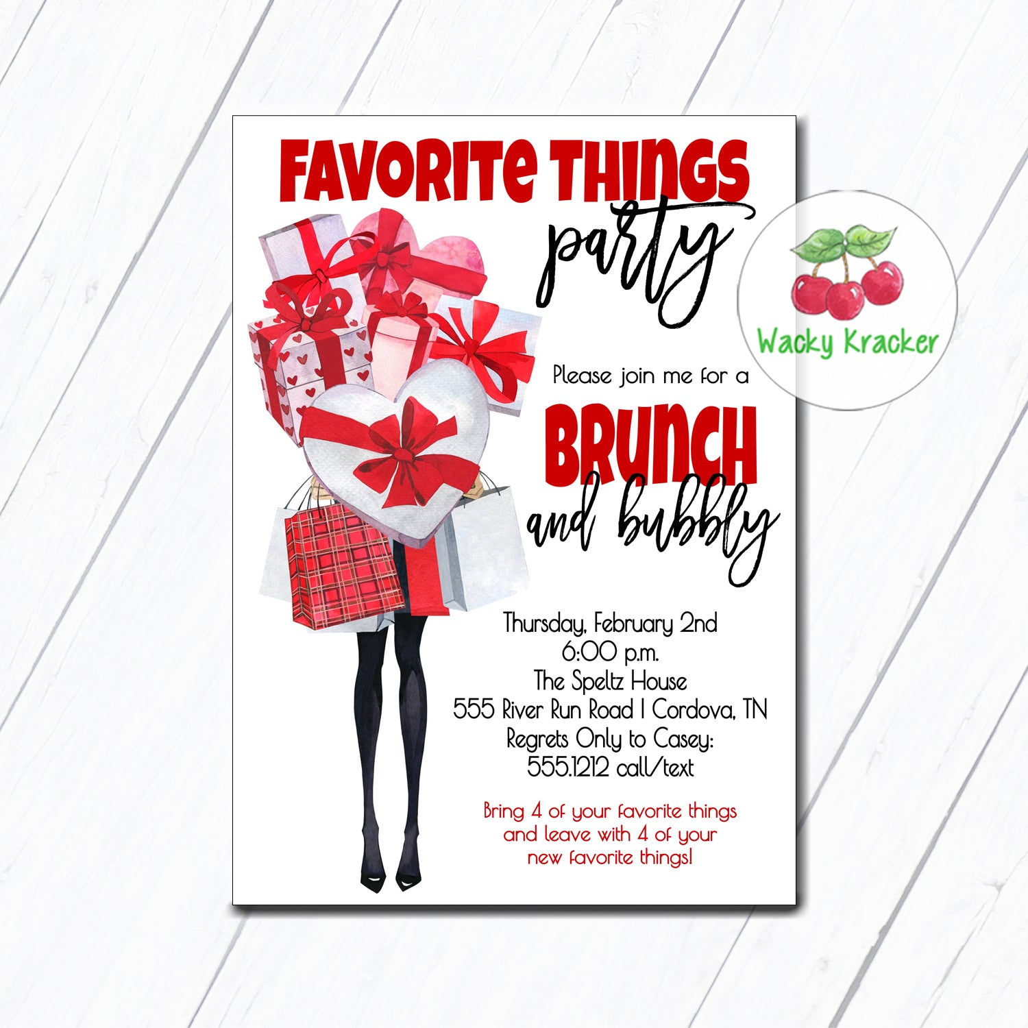 Valentine Pop Up Shop Invitation
