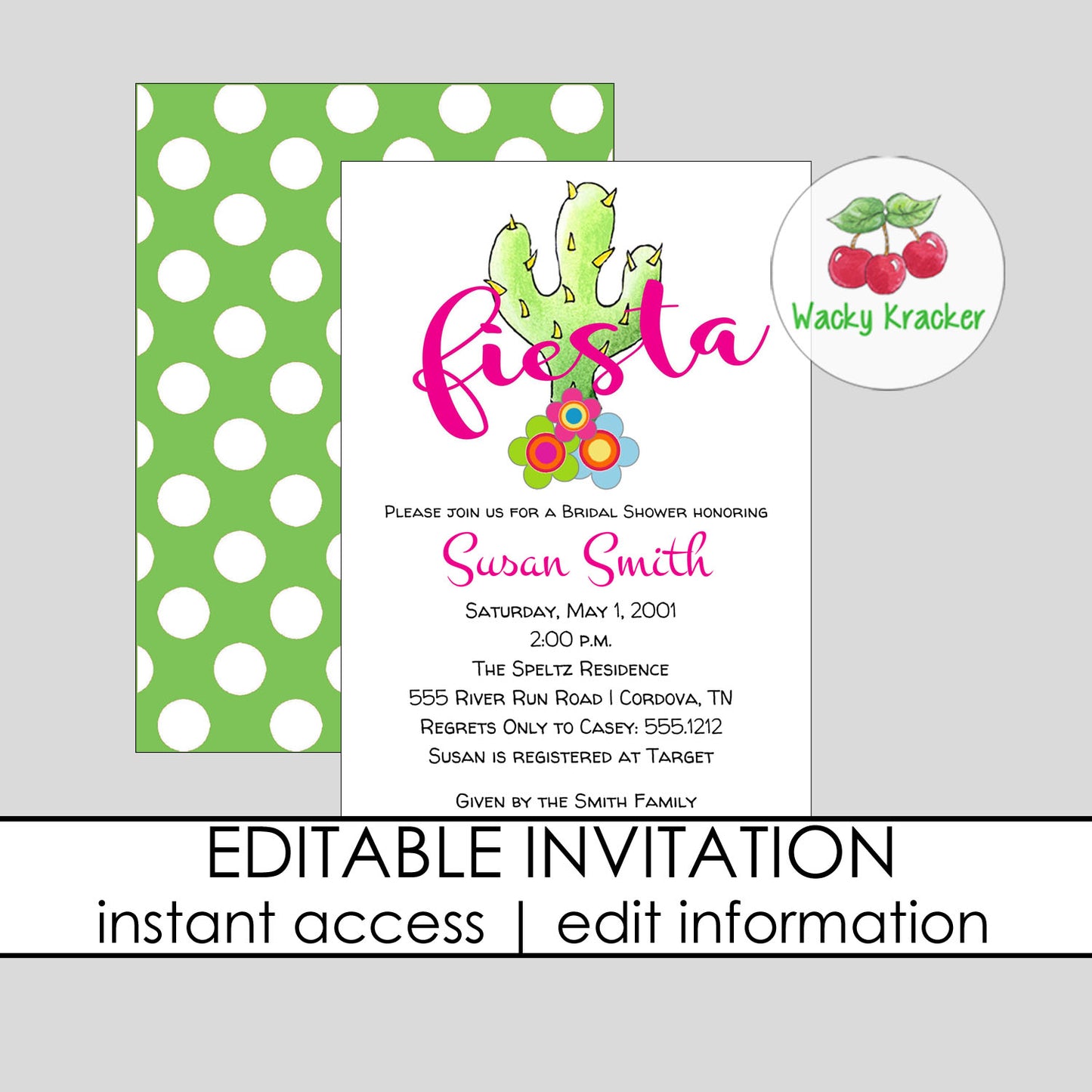 Fiesta Bridal Shower Invitation