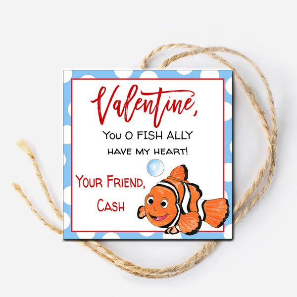 Fish Valentine Tag