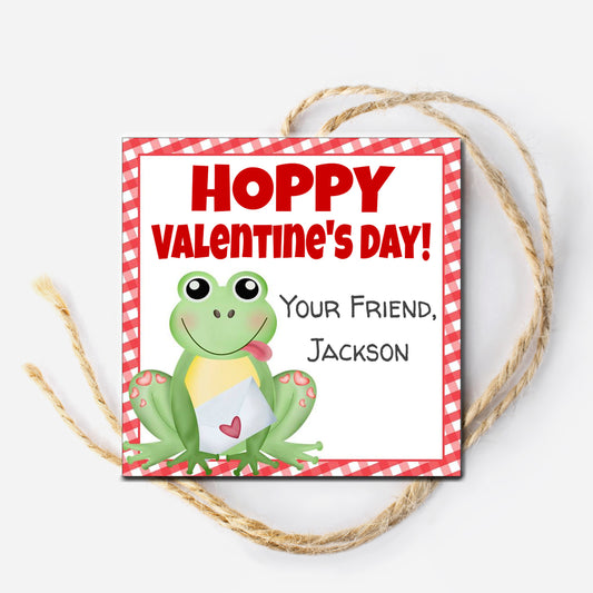 Frog Valentine Tag