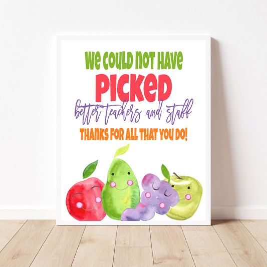 Fruit Appreciation Sign 