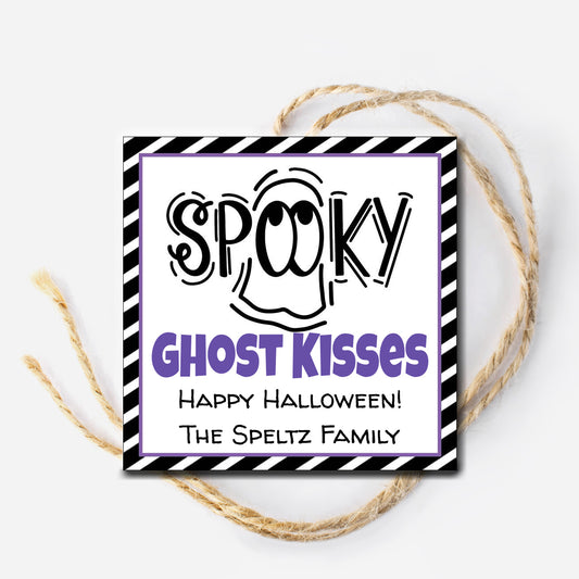 Ghost Kisses Printable Tag