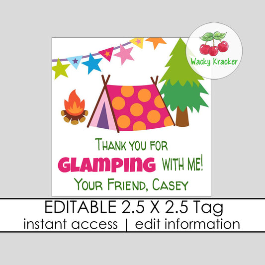 Glamping Gift Tag