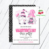 Gnome Valentine Class Party Invitation