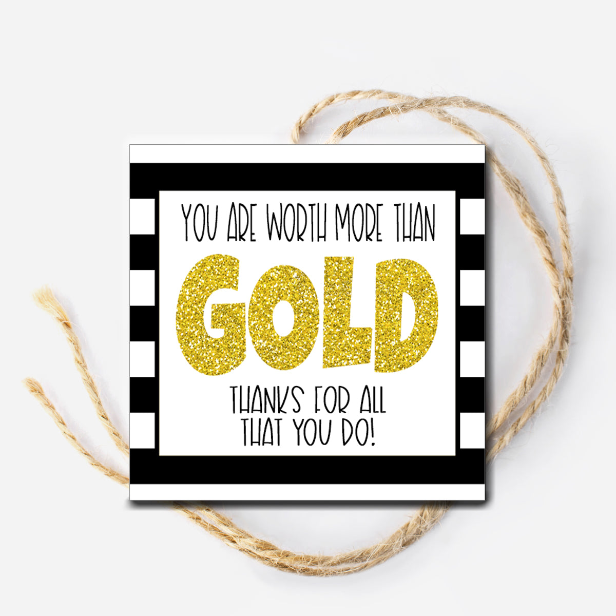 Gold Instant Download Tag