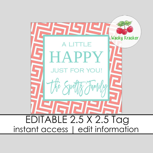 Greek Key Gift Tag