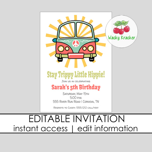 Groovy Birthday Invitation