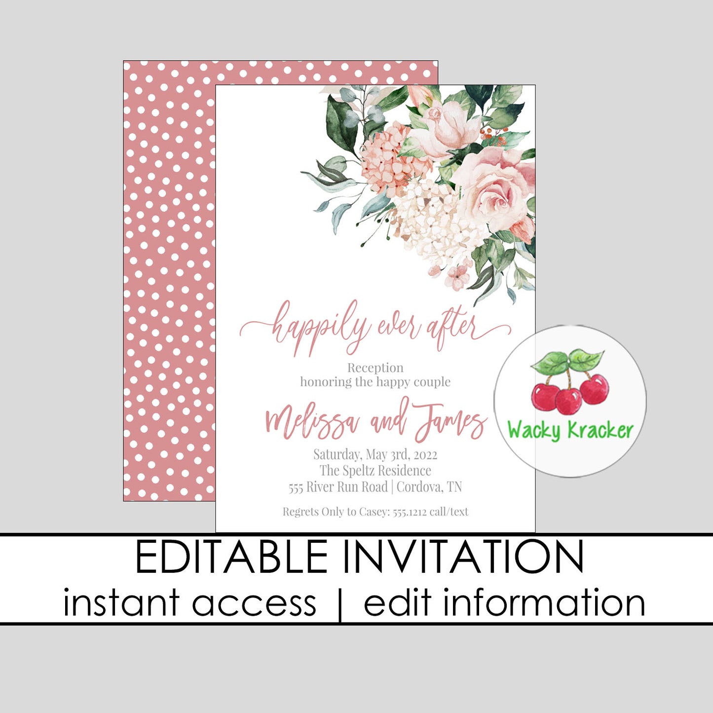 Happily Ever After Bridal Shower Invitation