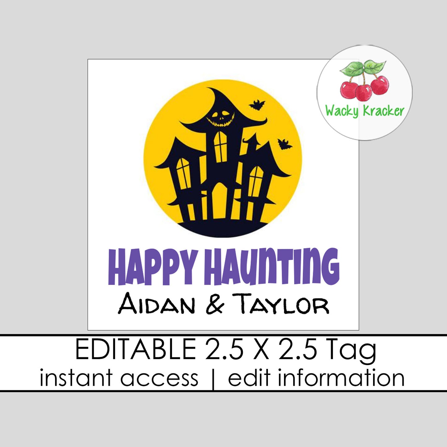 Happy Haunting Gift Tag